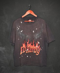 Alternative view of Eagle Flame Cropped Mens Boxy Tee