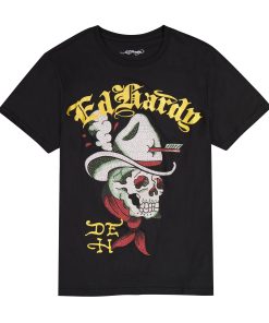 Cowboy Skull Throwback Rhinestone Tee