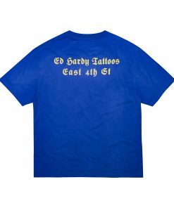 Alternative view of Sacred Heart Boxy Tee - Vintage Cobalt
