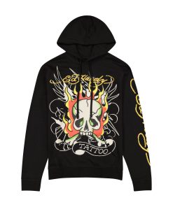 Fire Skull Pullover Hoodie