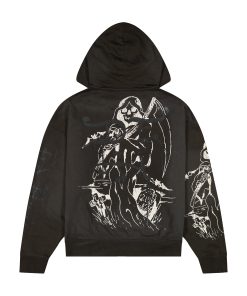 Alternative view of Skeles Boxy Zip Hoodie - Sunfade Grey