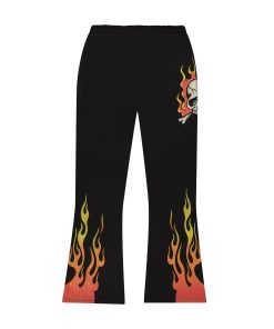 Alternative view of Skull Flames Bootcut Sweatpants