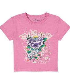 Flower Diamond Baby Tee