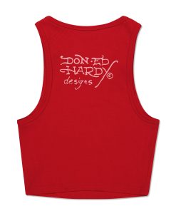 Alternative view of Rhinestone Tiger Rib Knit Tank