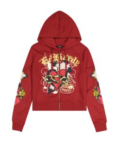 Sacred Heart Zip Front Hoodie (Relaxed)