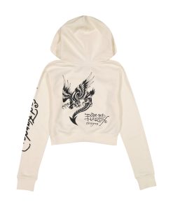 Alternative view of Dagger Heart Cropped Hoodie