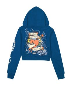 Alternative view of LKS Skull Zip Front Hoodie
