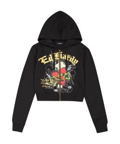 Sacred Heart Zip Front Hoodie