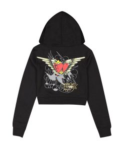 Alternative view of Sacred Heart Zip Front Hoodie