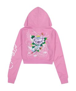 Alternative view of Flower Skull Front Hoodie