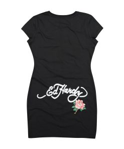 Alternative view of Panther Roses Short Sleeve Tee Dress