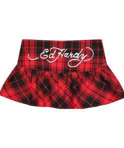 Alternative view of Dragon Plaid Flare Miniskirt