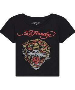Tiger Head Rhinestone Baby Tee