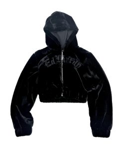Tiger Flame Faux Fur Hooded Jacket