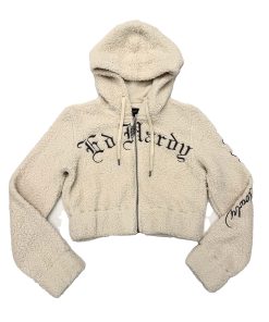 Tiger Hooded Sherpa Zip Up Jacket