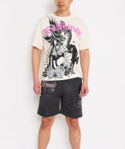 Spider Skull Fleece Shorts