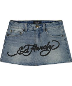 Brave Eagle Mini Denim Skirt