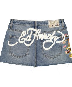Alternative view of Tiger Flowers Denim Skirt