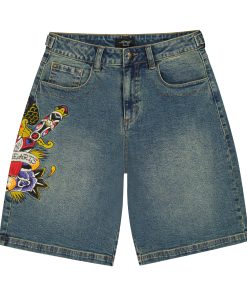 Pierced Eagle Denim Jort