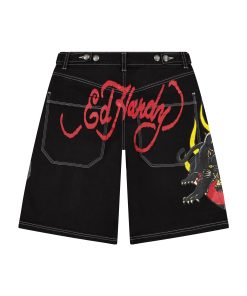 Alternative view of Panther Heart Denim Shorts