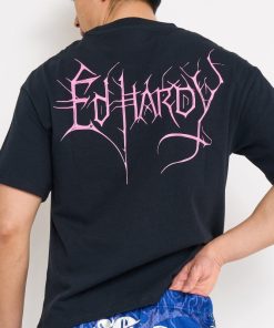 Alternative view of Reaper Ghost Rhinestone Boxy Tee
