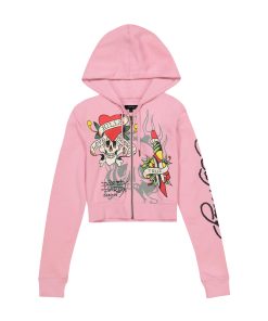 Tiger Dagger Zip Front Hoodie